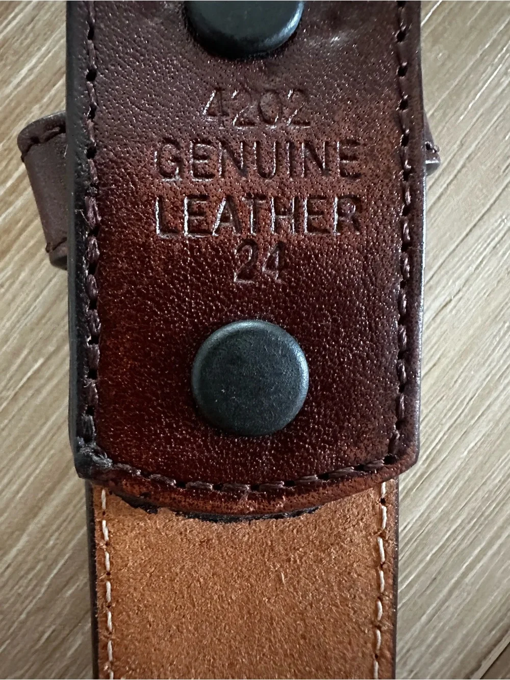 Western Longhorn Leather Belt Boys